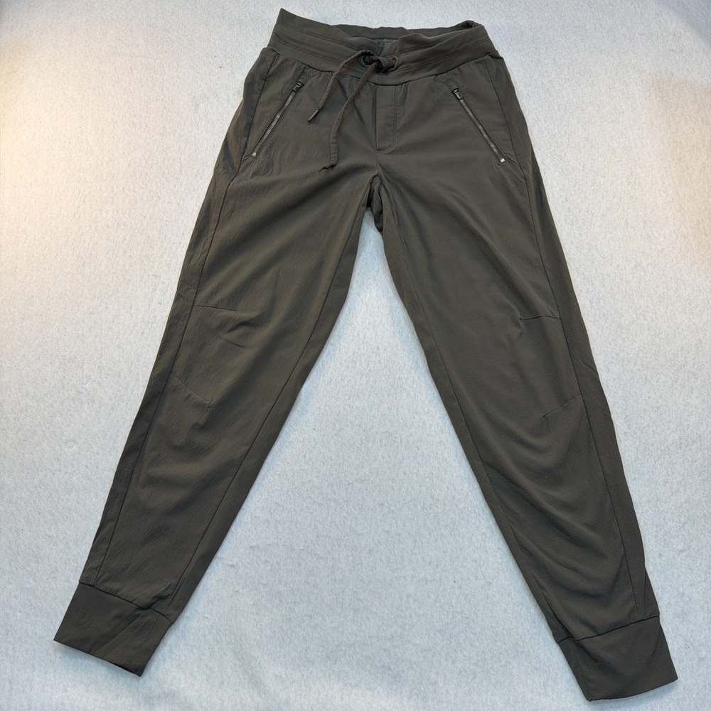 Athleta Pants Women Sz 0 Trekkie North Jogger Olive Zip Pockets Hiking Outdoors‎